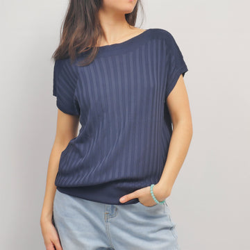Top fluide en maille côtelée – SVD8059