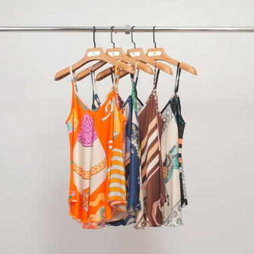 Débardeur imprimé fluide à bretelles KD9173VS