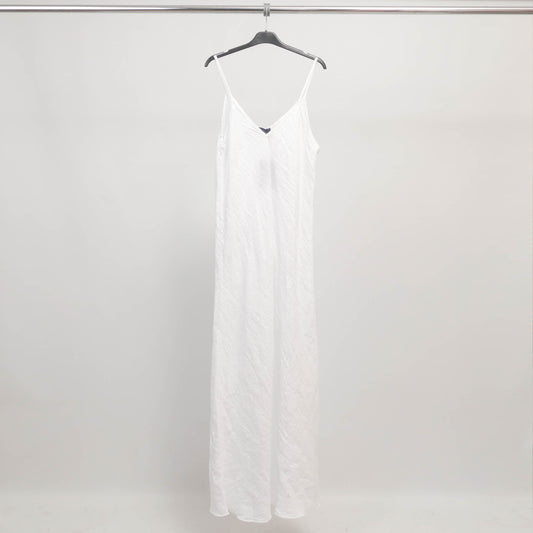 Robe longue en lin à fines bretelles TDM35225