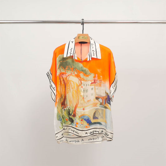 Chemise imprimée paysage KD9119VS