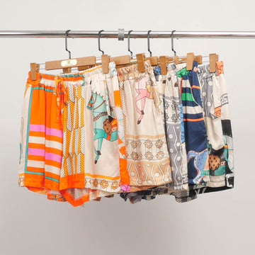 Short imprimé cheval multicolore KD8320VS-8