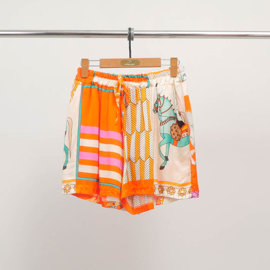 Short imprimé cheval multicolore KD8320VS-8