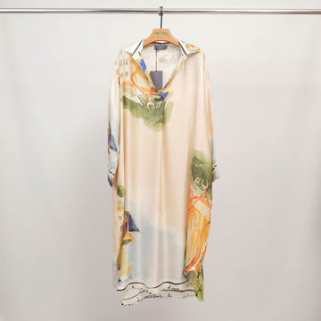 Robe imprimée aquarelle à manches longues  KD6120VS-22