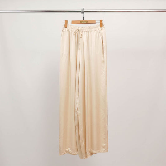 Pantalon large fluide taille élastique  KD6637VS-24