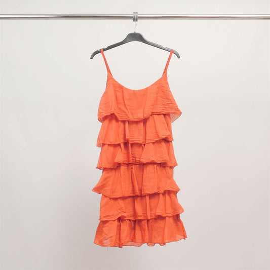 Robe à volants en coton et soie – TDM2911