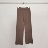 Ultra-Comfortable Straight Leg Knit Trousers HY1728