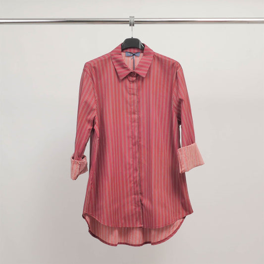 Chemise oversize rayée en coton TDM50320