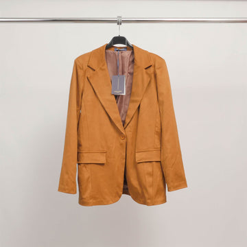 Blazer droit effet suédine TDM55320