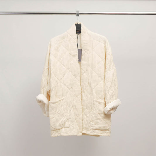 Veste matelassée en coton col kimono TDM88021-14
