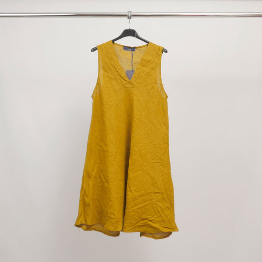 Robe en lin col V sans manches TDM65725