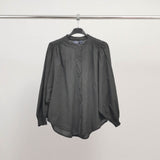 Chemise ample col froncé en coton TDM60822