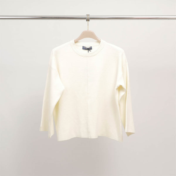 Pull col rond maille texturée DSY25803