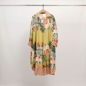 Robe imprimé palais indien fluide KD6120VS-25