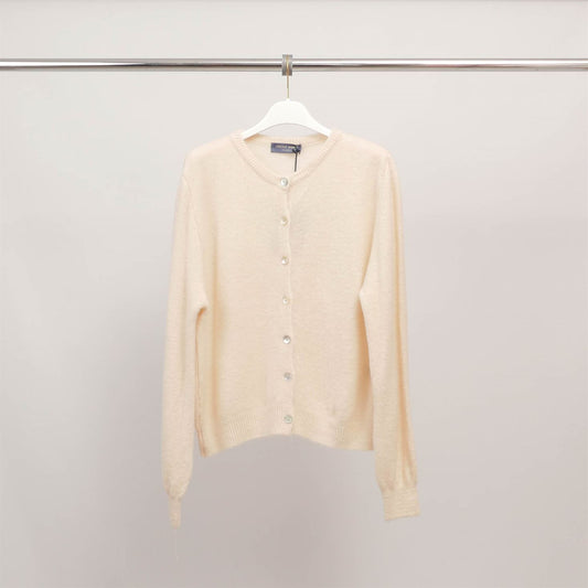 Gilet col rond en maille duveteuse PJ25005