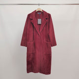 Manteau long en maille peluche ultra-douce DSY2308