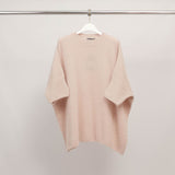 Oversized short-sleeved fluffy knit sweater MCL24616