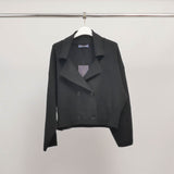 Veste courte croisée à col tailleur HY30760