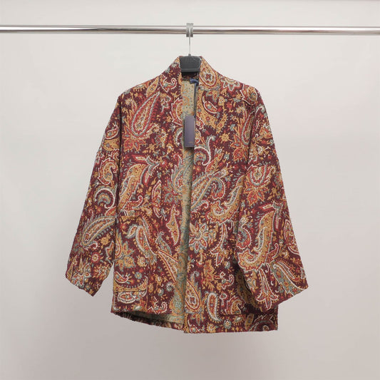 Veste jacquard imprimé cachemire TDM88021-15