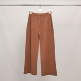 Wide-leg soft knit trousers with patch pockets YF570188