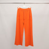 Wide-leg soft knit trousers with patch pockets YF570188
