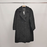 Manteau long effet mouton doublé croisé DSY25032