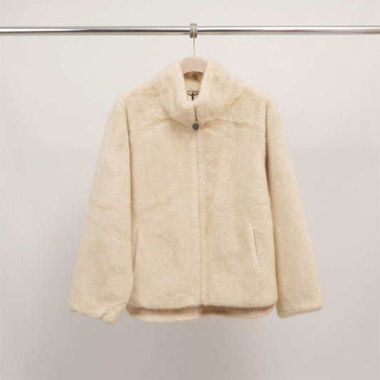 Blouson fausse fourrure col montant zippé  DSY25045