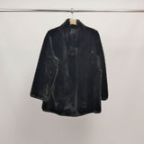 Faux fur jacket with stand-up collar DSY25011