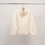 Charger l'image dans la galerie, Blouson fausse fourrure col montant zippé DSY25019