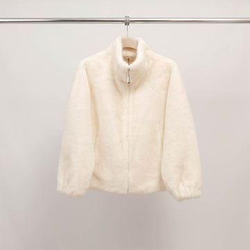 Blouson fausse fourrure col montant zippé DSY25019