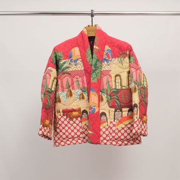 Veste matelassée imprimé palais oriental KD6180