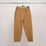 Pantalon carotte taille élastiquée CVA823711-2