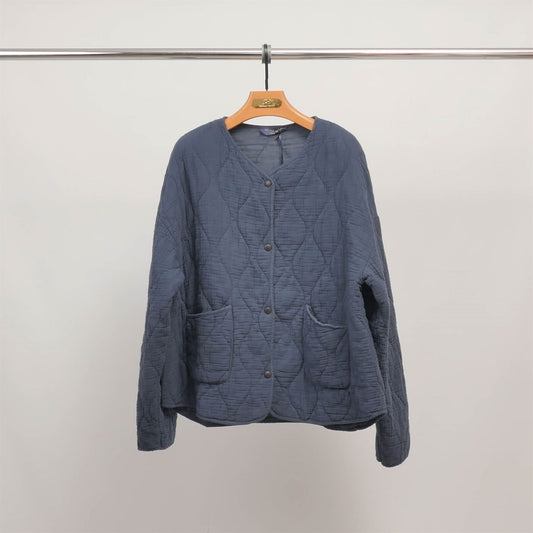 Veste matelassée col rond boutons pression KD9060-3