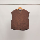 Gilet matelassé sans manches col rond KD8651-3