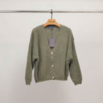 Load image into Gallery viewer, Soft V-neck mohair cardigan PJ22222