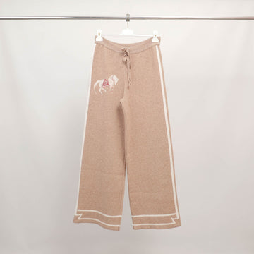 Pantalon large cheval brodé taille élastiquée MSJ76919