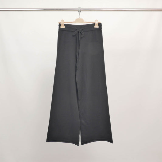 Pantalon large en maille taille cordon DSY9430