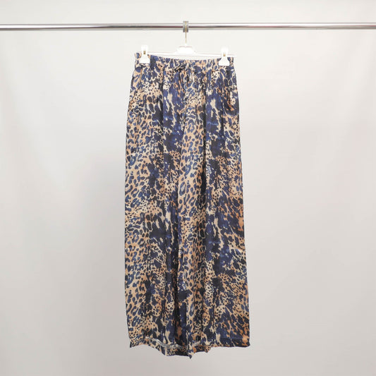 Pantalon large fluide imprimé animalier KD6637VS-7