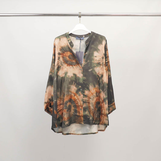 Chemise fluide tie & dye en viscose et soie – KD9260VS-14