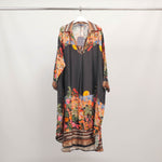 Load image into Gallery viewer, Bohemian print dress with a mandarin collar – KD6120-10