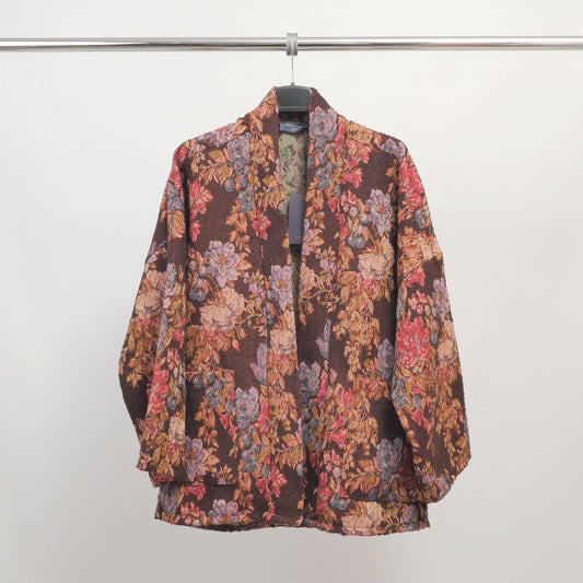 Veste jacquard oversize à motifs riches - TDM88021-3