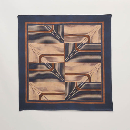 Foulard imprimé géométrique KD8824VS-4