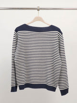 Pull rayé en laine HYL18108