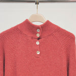 Load image into Gallery viewer, High-neck sweater with buttons at the back CA8944