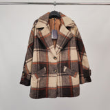 Brushed wool check jacket – TDM82225