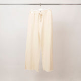 Wide-leg cotton trousers with elasticated waistband – MF56008