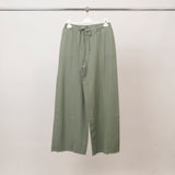 Wide-leg cotton trousers with elasticated waistband – MF56008