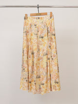 Floral print textured midi skirt KD9090TC-5
