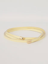 Ceinture corde en cuir grainé BK007