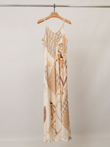 Robe longue satinée KD7505VS-20