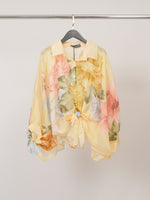 Charger l'image dans la galerie, Blouse imprimée fleurie à encolure travaillée KD8971-7